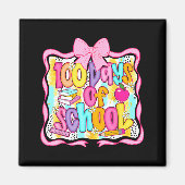 100 Days Of School Preppy 100th Day Of School Teac Magnet (Vorne)