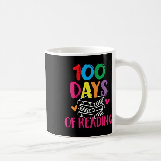 100 Days Of School Reading English Teacher Books S Kaffeetasse (Rechts)