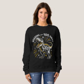 100 Days of School Retro Athletic Roaring T-Rex Di Sweatshirt (Vorne ganz)