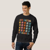 100 Days of School Retro Happy 100th Day Sweatshirt (Vorne ganz)