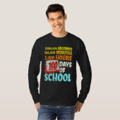 100 Days Of School Seconds Minutes Hours 100th Day T-Shirt (Vorne ganz)