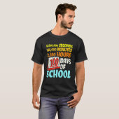 100 Days Of School Seconds Minutes Hours 100th Day T-Shirt (Vorne ganz)