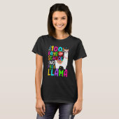 100 Days Of School Shirt No Probllama Llama 100th (Vorne ganz)