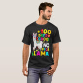 100 Days Of School Shirt No Probllama Llama 100th (Vorne ganz)