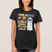 100 Days of School Shirt No Probllama Llama 100th (Vorderseite)