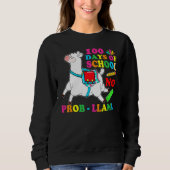 100 Days Of School Shirt No Probllama Llama 100th  (Vorderseite)
