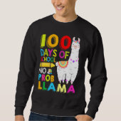 100 Days Of School Shirt No Probllama Llama 100th  (Vorderseite)