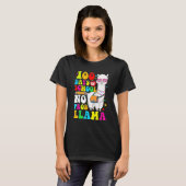 100 Days Of School Shirt No Probllama Llama 100th (Vorne ganz)