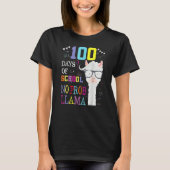 100 Days Of School Shirt No Probllama Llama 100th (Vorderseite)