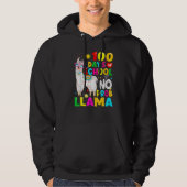 100 Days Of School Shirt No Probllama Llama 100th (Vorderseite)