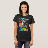 100 Days Of School Shirt No Probllama Llama 100th (Vorne ganz)