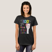 100 Days Of School Shirt No Probllama Llama 100th  (Vorne ganz)