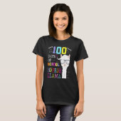 100 Days Of School Shirt No Probllama Llama 100th  (Vorne ganz)