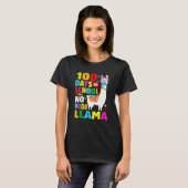 100 Days Of School Shirt No Probllama Llama Face M (Vorne ganz)