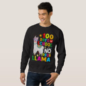 100 Days Of School Shirt No Probllama Llama Funny (Vorne ganz)