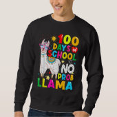 100 Days Of School Shirt No Probllama Llama Funny  (Vorderseite)