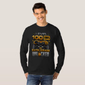 100 Days Of School Sixth Grade Level Unlocked Vide T-Shirt (Vorne ganz)