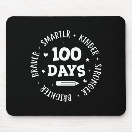 100 Days Of School Teacher 100th Day Of School Sma Mousepad (Vorne)