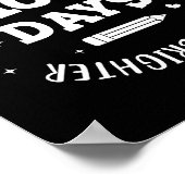 100 Days Of School Teacher 100th Day Of School Sma Poster (Ecke)