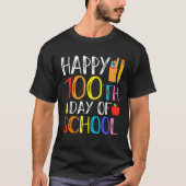 100 Days Of School Teacher And Student T-Shirt (Vorderseite)