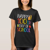 100 Days Of School Teacher And Student T-Shirt (Vorderseite)