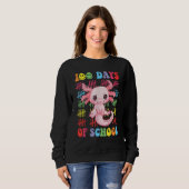 100 Days of School Teacher Happy 100 Days Axolotl  Sweatshirt (Vorne ganz)