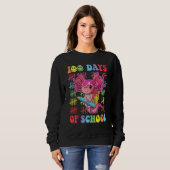 100 Days of School Teacher Happy 100 Days Axolotl Sweatshirt (Vorne ganz)