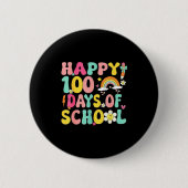 100 Days Of School Teacher Kids Happy 100th Day Of Button (Vorderseite)