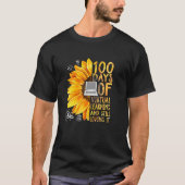 100 Days of School Teacher Virtual Learning Still  T-Shirt (Vorderseite)
