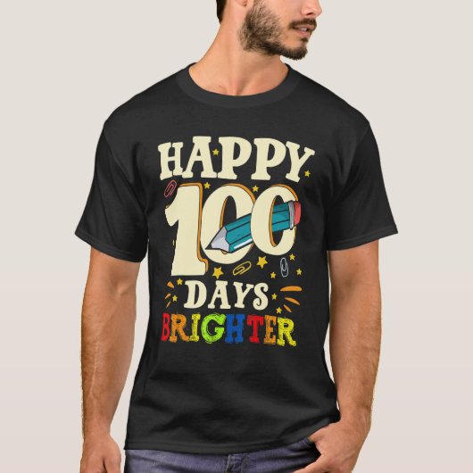100 Days of School Teachers Kids Child Boys 100 Da T-Shirt (Vorderseite)