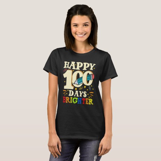 100 Days of School Teachers Kids Child Boys 100 Da T-Shirt (Vorne ganz)