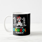 100 Days Of School Today Cute Dog Teacher Student  Kaffeetasse (Links)