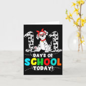 100 Days Of School Today Cute Dog Teacher Student Karte (Gelbe Blume)