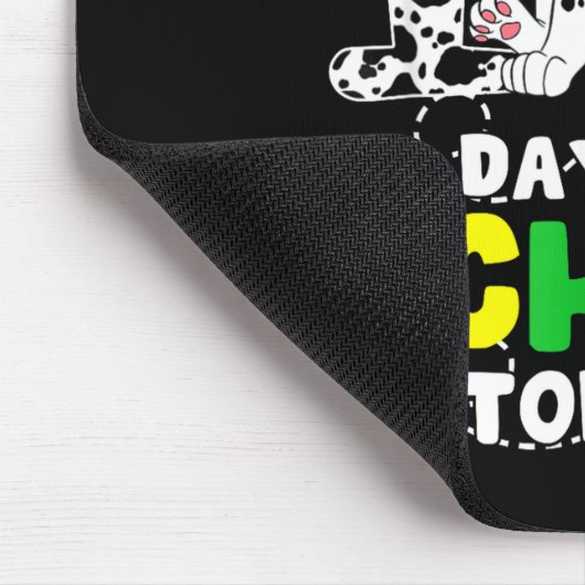 100 Days Of School Today Cute Dog Teacher Student  Mousepad (Ecke)