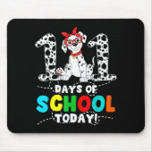 100 Days Of School Today Cute Dog Teacher Student Mousepad (Vorne)