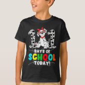 100 Days Of School Today Cute Dog Teacher Student T-Shirt (Vorderseite)