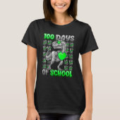 100 Days Of School Trex 100 Days Smarter 100th Day T-Shirt (Vorderseite)