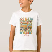 100 Days Of School Vibes T-Shirt (Vorderseite)