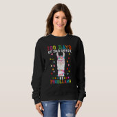 100 Days Of Second 2nd Grade No Prob Llama Teacher Sweatshirt (Vorne ganz)