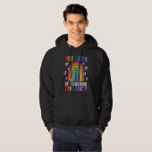 100 Days Of Teaching Diversity Rainbow Teacher Ga Hoodie (Vorne ganz)