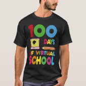 100 Days Of Virtual School 2023 T-Shirt (Vorderseite)
