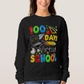 100 Days Of Virtual School Funny 100th Day Of Scho Sweatshirt (Vorderseite)