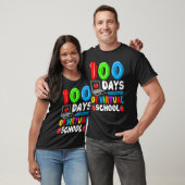 100 Days Of Virtual School Funny 100th Day Of Scho T-Shirt (Unisex)