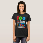 100 Days Of Virtual School Funny 100th Day Of Scho T-Shirt (Vorne ganz)