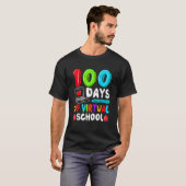100 Days Of Virtual School Funny 100th Day Of Scho T-Shirt (Vorne ganz)