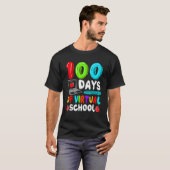 100 Days Of Virtual School Funny 100th Day Of Scho T-Shirt (Vorne ganz)