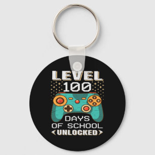 100 Days School Video Gamer 100. Tag Lehrer Stud Schlüsselanhänger