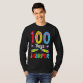 100 Days Sharper 100 Days Of School Pencil 100 Day T-Shirt (Vorne ganz)