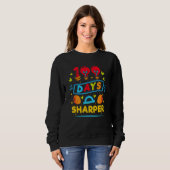 100 Days Sharper     100 Days Of School Sweatshirt (Vorne ganz)