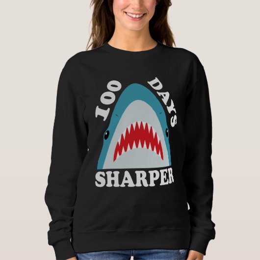100 Days Sharper School 100 Days of School Sweatshirt (Vorderseite)